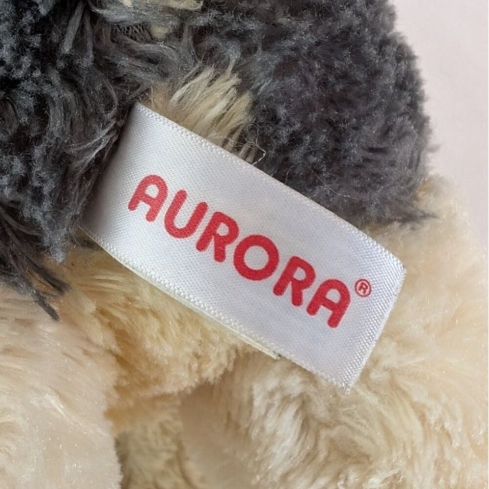 Aurora Timber Wolf Plush 12" Long Stuffed‎ Animal Toy Gray Cream Standing 2017 - Picture 5 of 8